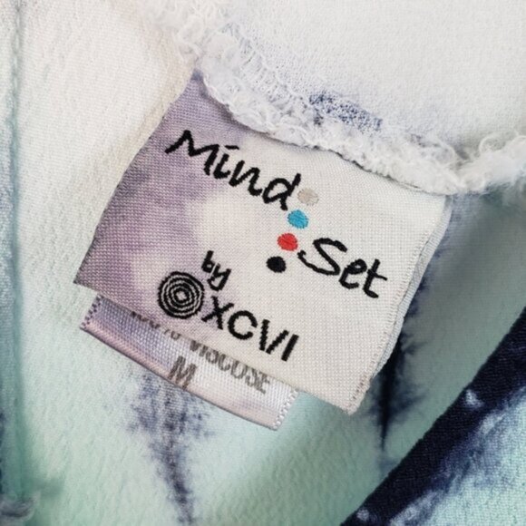 XCVI Mindset Maxi Dress Ombre Tie Dye Print Lagenlook size M Relaxed Resort Boho - Picture 4 of 11